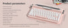 AJAZZ AF84 Multl-Device Keyboard Dual Mode 2.4G/Bluetooth5.0 With Card Slot Bracket Position Typewriter Office Membrane Keyboard