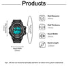 New Men LED Digital Watches Luminous Fashion Sport Waterproof Watches For Man Date Army Military Clock Relogio Masculino