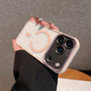 Luxury Transparent for Magsafe Case for IPhone 17 Pro Max 17Air 16 15 14 13 12 11 Pro Max Plating Camera Shockproof Cover