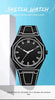 Lightweight Polycarbonate case high tech black men's watch classic simple silicone strap men's quartz watch fashion style clock
