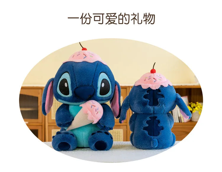 23/45cm Giant Stitch Plush Toy Girl Sleep Pillow Large Plushies Cloth Doll Children's Birthday Gift
