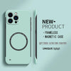 【Iron Plate Glue on Surfce 】Ultra Thin Hard Magnetic Frameless Phone Case For iPhone 15 14 Pro Max 13 12 Mini 11 Pro Max Cover