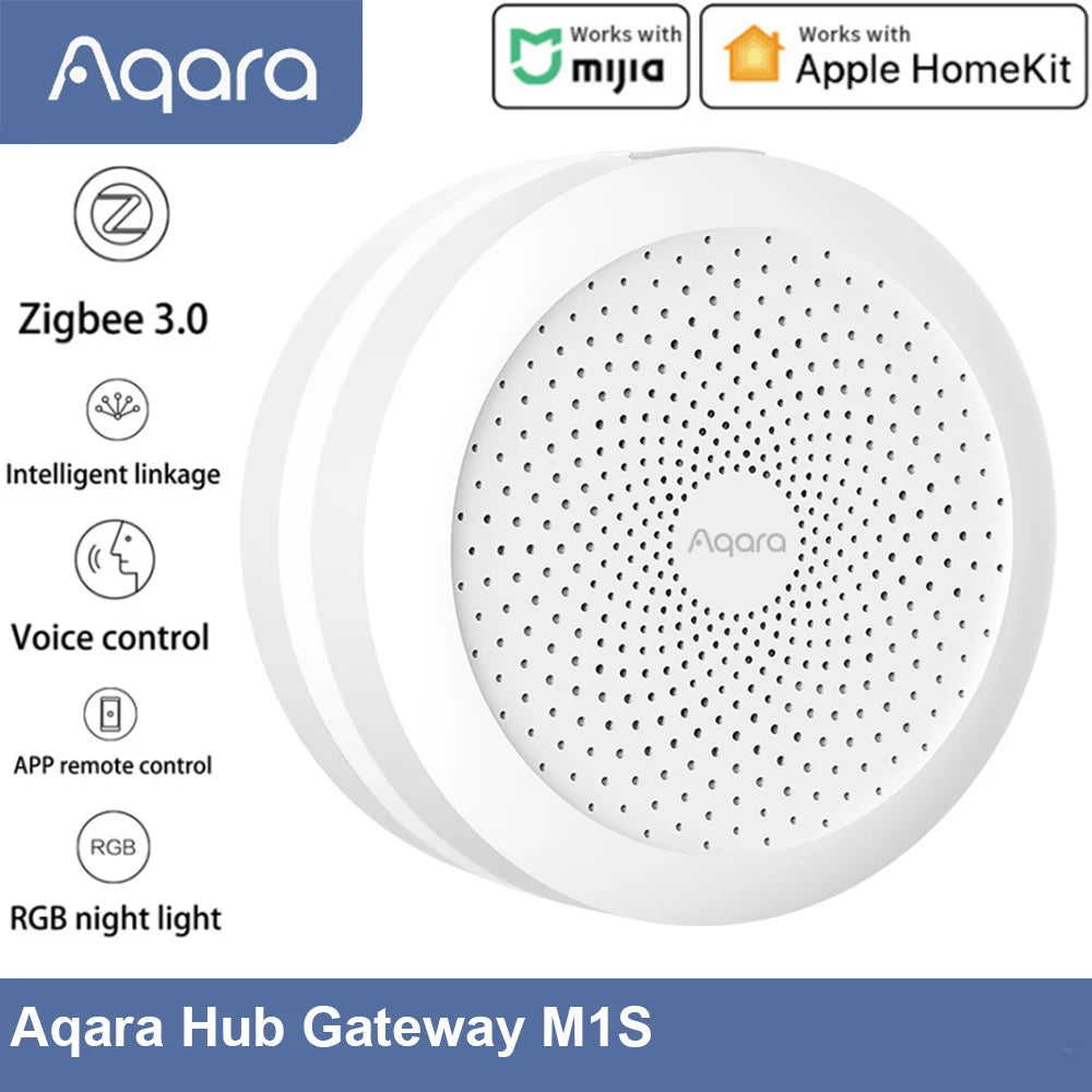 Aqara Smart Home Kits Zigbee Gateway Hub M1S Wireless Switch Lamp Door Motion Temperature Sensor for Mihome Homekit