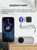 Bluetooth speaker, mirror-faced clock alarm clock smart speaker, bass-heavy FM card insertable small speaker