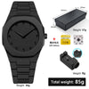 New Trend Fashion Men Watch Business Men Quartz Watch Classic Waterproof Round Watches Art Arabic Digital Dial Men's Clock