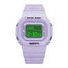 YIKAZE Sports Watch Boys Girls Student LED Electronic Watch Colorful Men Women Square Digital Watches Waterproof Rubber Clock