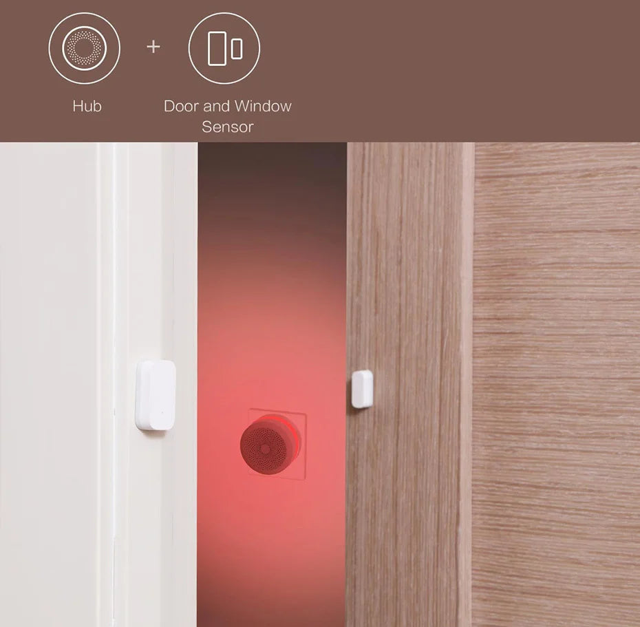 Aqara Smart Home Kits Zigbee Gateway Hub M1S Wireless Switch Lamp Door Motion Temperature Sensor for Mihome Homekit