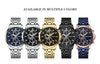 CRRJU Brand Creative Multifunction Male Wristwatch Date Display Stainless steel Men Quartz Watch Waterproof Sports Chronograph