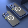 Luxury Armor Matte For Magsafe Magnetic Wireless Charging Case For iPhone 17 16 15 14 13 12 11Pro Max Mini Plus Shockproof Cover