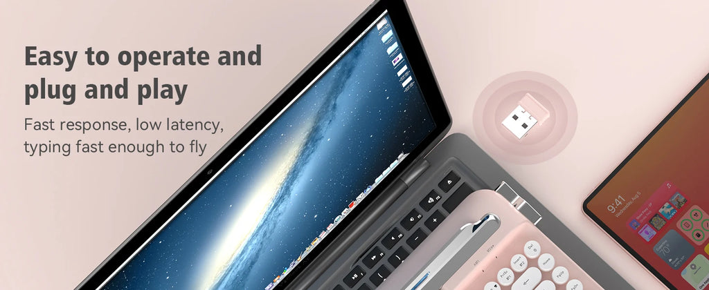 AJAZZ AF84 Multl-Device Keyboard Dual Mode 2.4G/Bluetooth5.0 With Card Slot Bracket Position Typewriter Office Membrane Keyboard