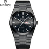 BINBOND Fashion New Men Business Watch Leisure Quartz Stainless Steel Buckle Watches Waterproof Luminous Calendar Men's Watches