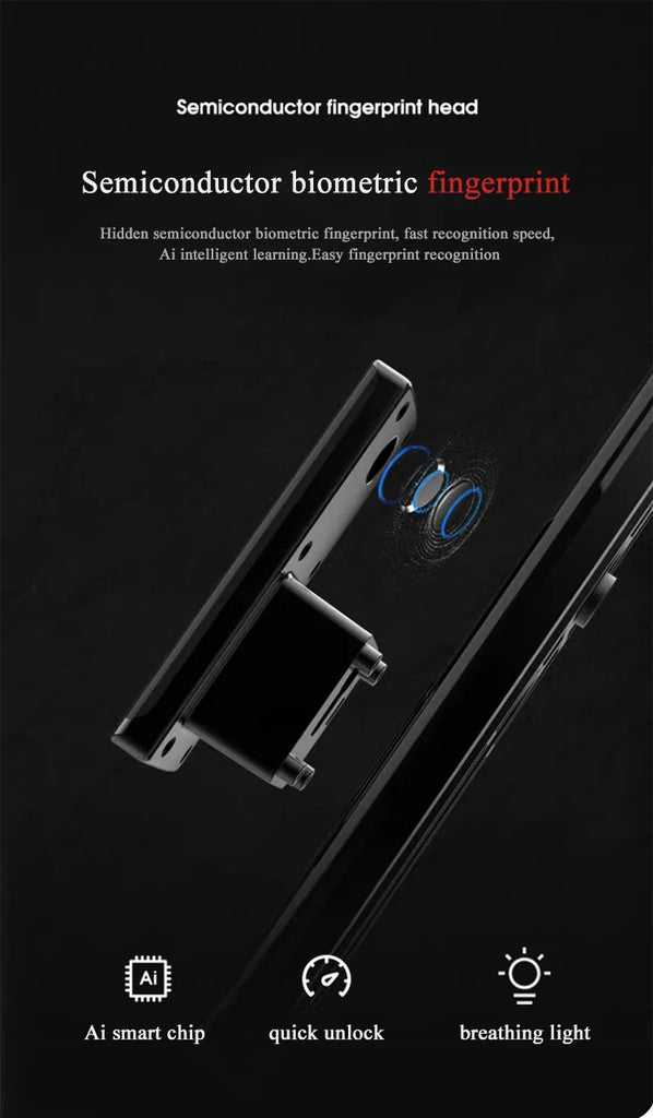 House Electric App Wifi Digital Smart Door Lock Camera Home Security Finger Print Doorlock Keyless Entry Candado Inteligente