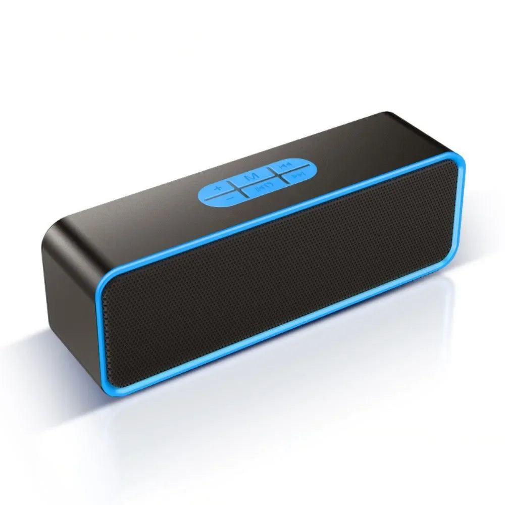 Portable Bluetooth Speaker Wireless Dual Horn Speakers Stereo Loudspeaker with FM Mode Hifi Sound IPX5 Waterproof Outdoor