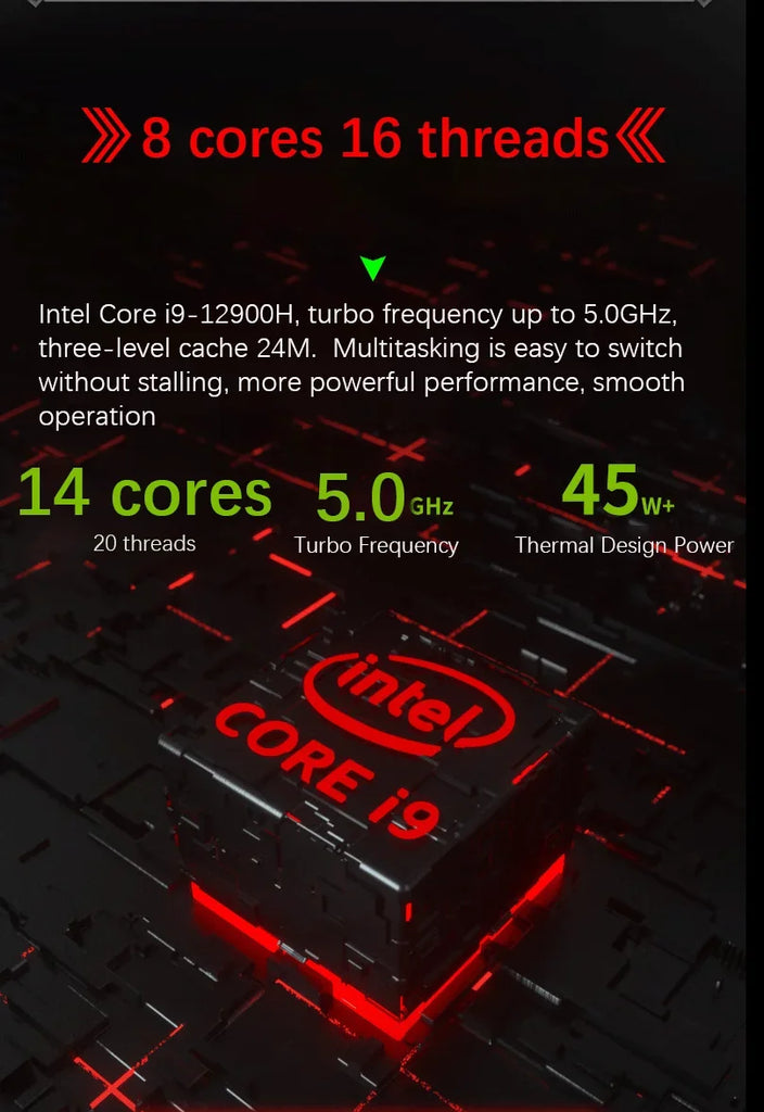 16.1-inch HD Ultra Slim Gaming Laptop, RTX 4050 6G, Intel Core I9/i5 CPU, Win11 Pro, Dual DDR5 & Dual M.2 Storage Expansion Thin