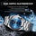 PENGAGAR Luxury Sport Quartz Man Wristwatch Waterproof Luminous Date Week Men Watches Stainless Steel Men's Watch Male Reloj+box