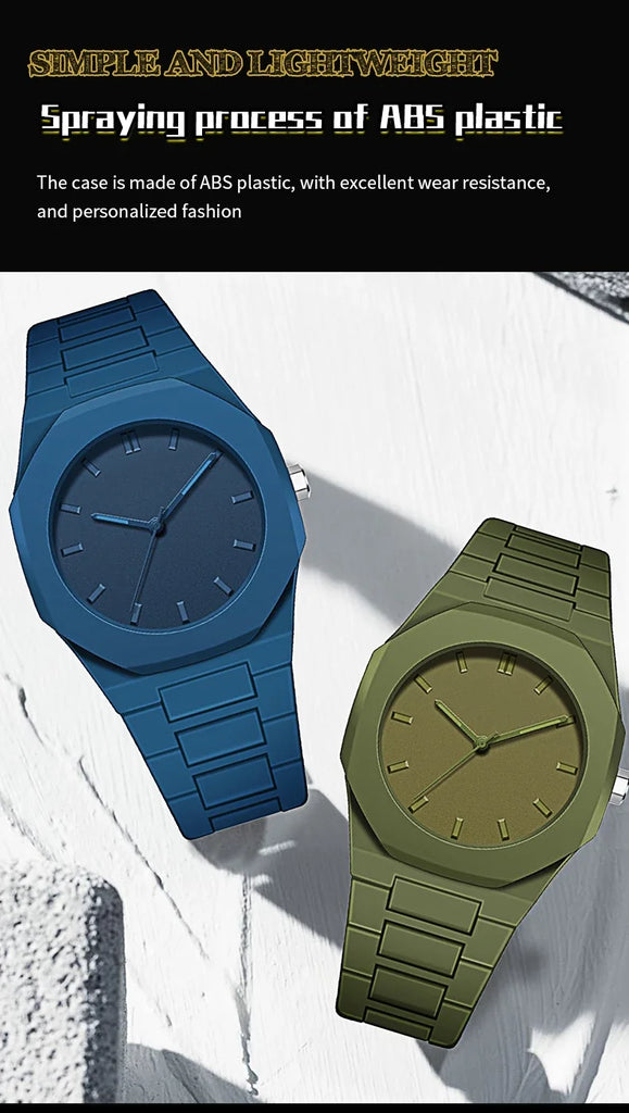 New Trend Fashion Men Watch Business Men Quartz Watch Classic Waterproof Round Watches Art Arabic Digital Dial Men's Clock