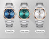 PENGAGAR Luxury Sport Quartz Man Wristwatch Waterproof Luminous Date Week Men Watches Stainless Steel Men's Watch Male Reloj+box
