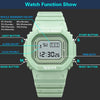 YIKAZE Sports Watch Boys Girls Student LED Electronic Watch Colorful Men Women Square Digital Watches Waterproof Rubber Clock