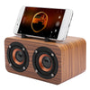 Bluetooth Speaker Retro Wooden Wireless Bluetooth Speaker Portable Music Player for Mobile Phone PC