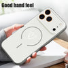 Magnetic Simple Love Print Phone Case For iPhone 17 ProMax 16 15 14 13 Pro Max For Magsafe Wireless Charge Shockproof Hard Cover