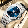 POEDAGAR Fashion Brand Male Wristwatch Waterproof Luminous Stainless Steel Men Clock Date Week Casual Quartz Men's Watches Reloj