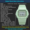 YIKAZE Sports Watch Boys Girls Student LED Electronic Watch Colorful Men Women Square Digital Watches Waterproof Rubber Clock