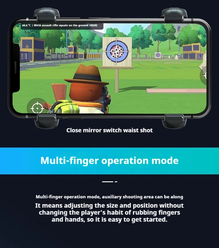 2025 New Ghost S07 Wireless Bluetooth Mobile Gaming Controller FPS Game Auxiliary Controller Intelligent Mapping For Android IOS