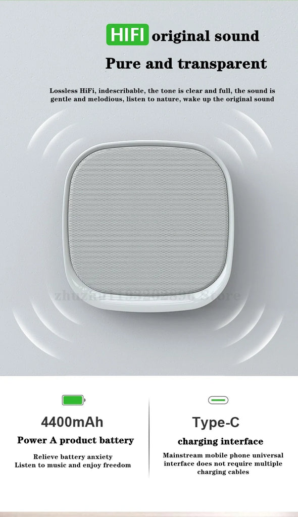Wireless Bluetooth Speaker Wall-mounted 3D Surround Sound Multifunctional Outdoor Portable Subwoofer Long Battery Life