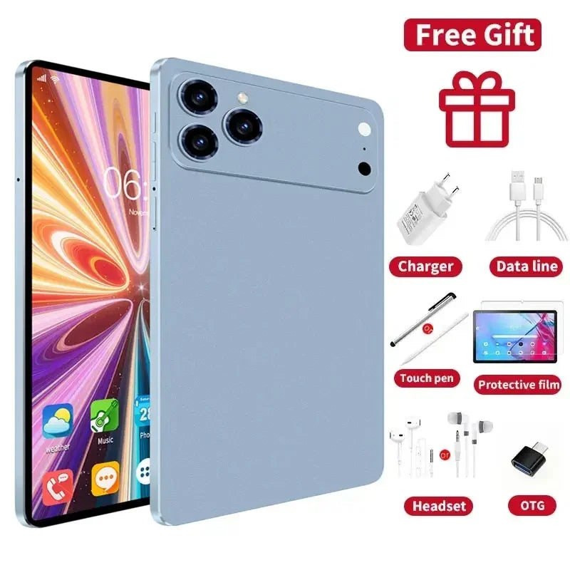2026 IPad 17 Pro Max Tablet PC 11 Inch Face Recognition 24GB 2TB Android16 Snapdrago 8gen3 5G Dual SIM Call WIFI 20000mAh Tablet