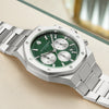 SAPPHERO Men's Watch Waterproof watch Chronograph function Date Glowing Hands Stainless Steel Watch Business  Watch For Men Gift