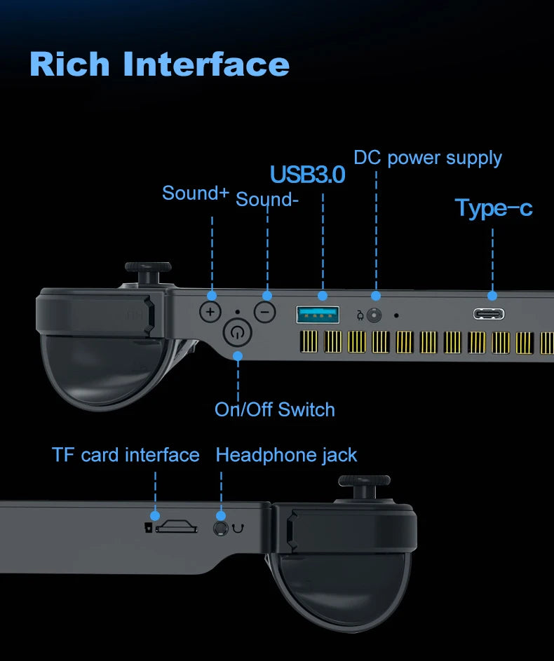 10.5 Inch Mini Video Game PC Gaming Player with Wifi 3 in 1 Tablet Laptop  N95 Detachable Touch Screen PC