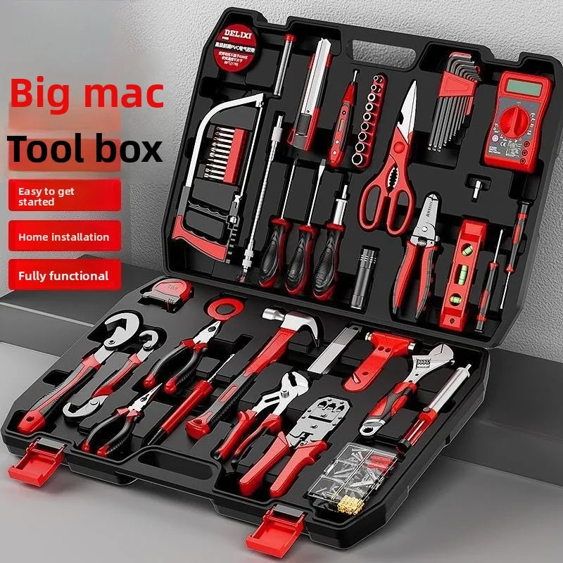 Multifunctional Tool Kit Home Repair Hand Tools Set with Storage Box for Household DIY Maintenance