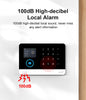 Smart Home GSM Alarm System 4G Wifi System for House Security Wireless with Door Sensor Work with Smart Life APP for Alexa