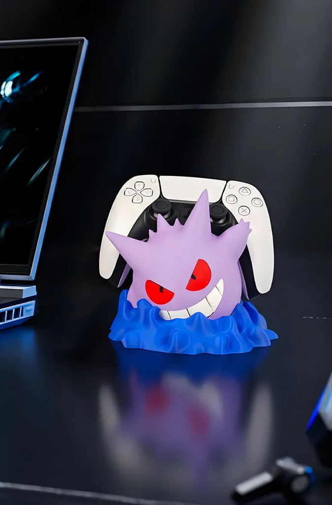 Gengar Game Controller Stand Headphone Holder For Ps5 Xbox Switch Desktop Storage Organizer Gaming Accessories For Adult Gamers