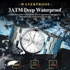 POEDAGAR Luxury Business Man Wristwatch Waterproof Luminous Stainless Steel Men Watch Date Week Fashion Quartz Men's Watches+Box