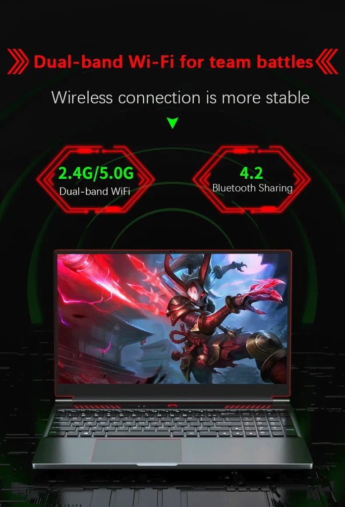 16.1-inch HD Ultra Slim Gaming Laptop, RTX 4050 6G, Intel Core I9/i5 CPU, Win11 Pro, Dual DDR5 & Dual M.2 Storage Expansion Thin