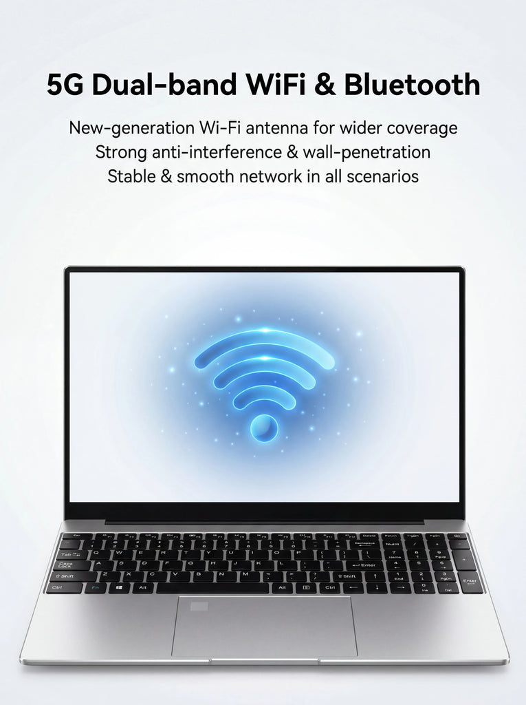 New Ultra Slim 15.6 Inch Laptop Intel Core I3-6100U 32GB RAM 2TB SSD 1920*1080 FHD Display Windows 11 Pro Office Study Computer