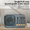 Bluetooth 5.0 Portable FM Radio Small Emergency Recargable Sound Box Mini Vintage Speaker Mp3 Player Support TF Card USB Drive