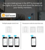 Smart Home  Homekit Smart WiFi Push Button Wall Switches 1/2/3Gang LED Room Lights for iphones Works with Siri Voice