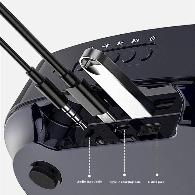 Wireless Bluetooth Speaker Wall-mounted 3D Surround Sound Multifunctional Outdoor Portable Subwoofer Long Battery Life