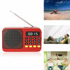 Bluetooth 5.0 Portable FM Radio Small Emergency Recargable Sound Box Mini Vintage Speaker Mp3 Player Support TF Card USB Drive