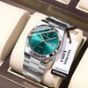 POEDAGAR Luxury Quartz Man Wristwatch Sport Men Watches Waterproof Luminous Date Week Stainless Steel Men's Watch Male Reloj+box
