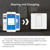 Smart Home  Homekit Smart WiFi Push Button Wall Switches 1/2/3Gang LED Room Lights for iphones Works with Siri Voice
