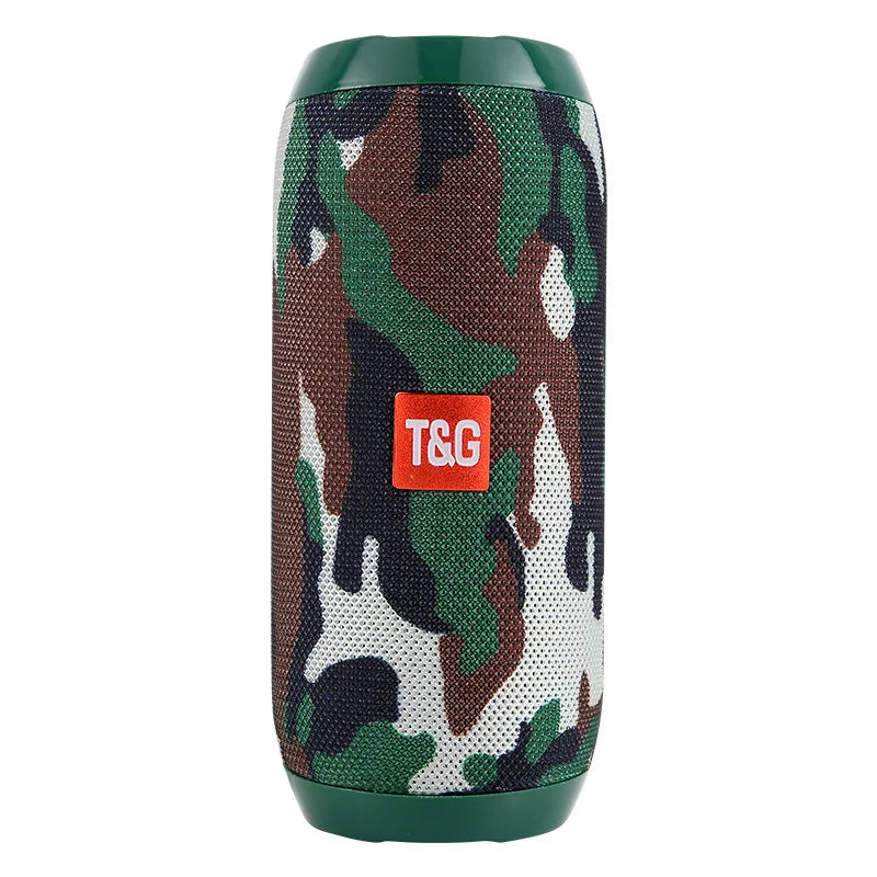 Portable Bluetooth Speaker, Wireless TWS Pairing IPX5Waterproof 1200mAh Battery TF FM Radio with Stereo Bass for Outdoor Use