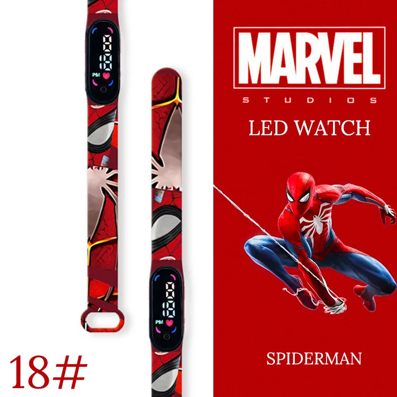 New Spiderman Kid's Watches Men Sport Wristband Bracelet Waterproof Children Digital Watch Boys LED Clock relogio montre