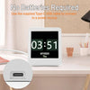 Smart WiFi Digital Desk Clock Weather Station Multi-Functional Alarm GIF Display Desktop Decor Gadget for Bedroom Home Office