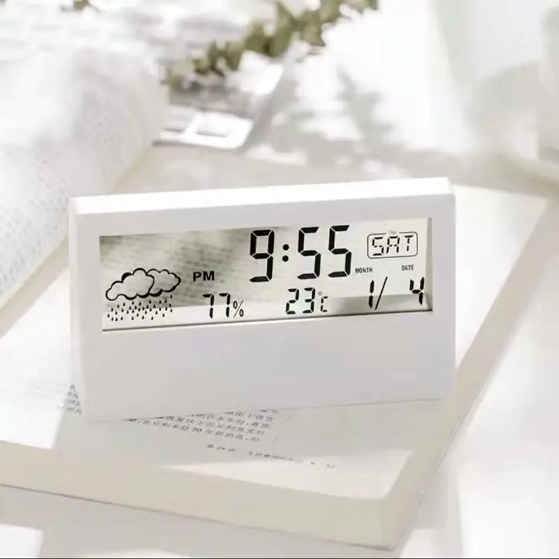 Home Essential – Indoor LED Digital Thermometer, Hygrometer Clock and Weather Station
