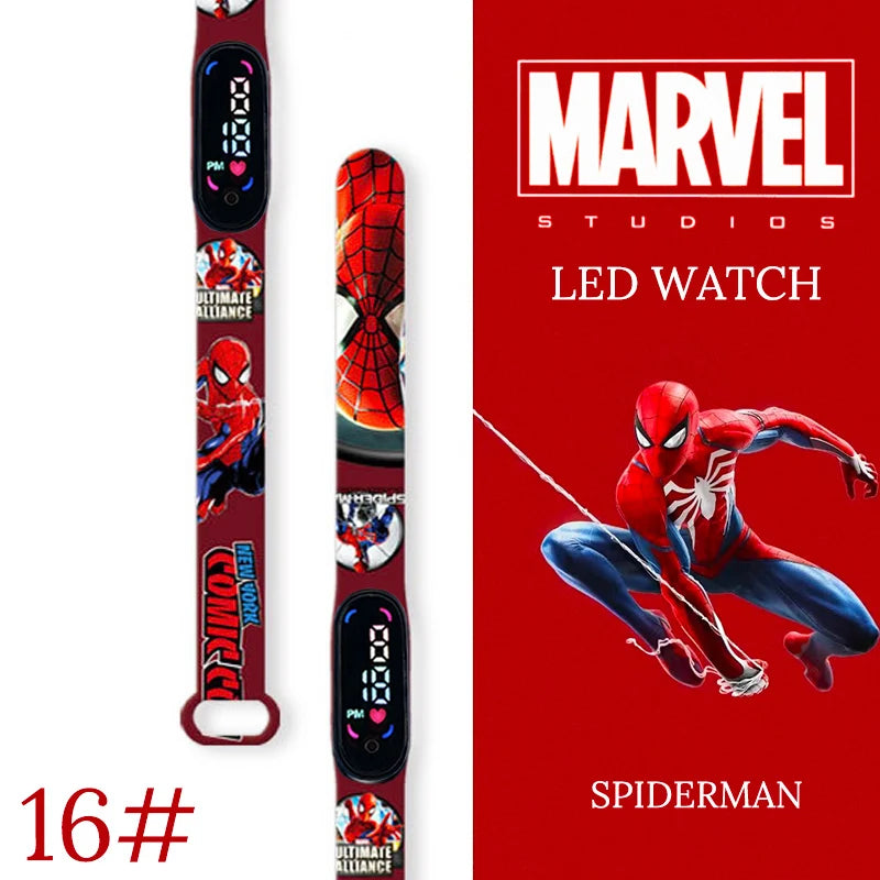New Spiderman Kid's Watches Men Sport Wristband Bracelet Waterproof Children Digital Watch Boys LED Clock relogio montre
