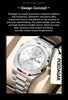 POEDAGAR Fashion Brand Male Wristwatch Waterproof Luminous Stainless Steel Men Clock Date Week Casual Quartz Men's Watches Reloj