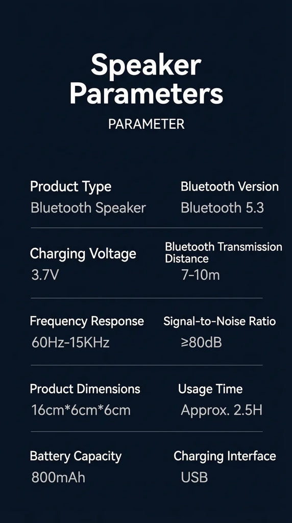Bluetooth Speaker Bass Powerful Portable Long Battery Life Wireless Subwoofer Outdoor Gathering Camp Sound Box Supports TF USB